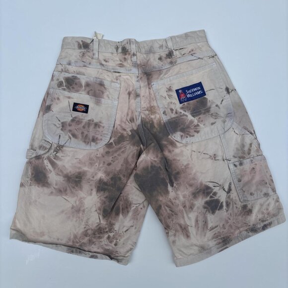 Dyed Dickie Sherwin William Shorts Mens 32 Painter Whites Grunge Artsy - Picture 2 of 8